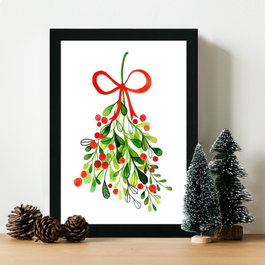 Wallity Cuadro Decorativo Enmarcado en MDF Multicolor 24 x 29 cm